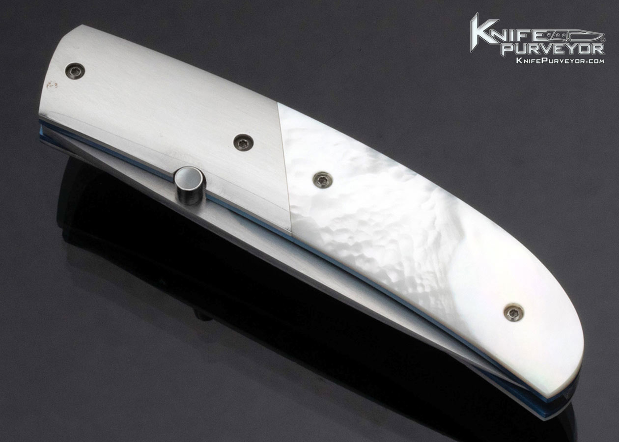 Buddy Gaines Custom Knife Mother of Pearl Linerlock - Image 2