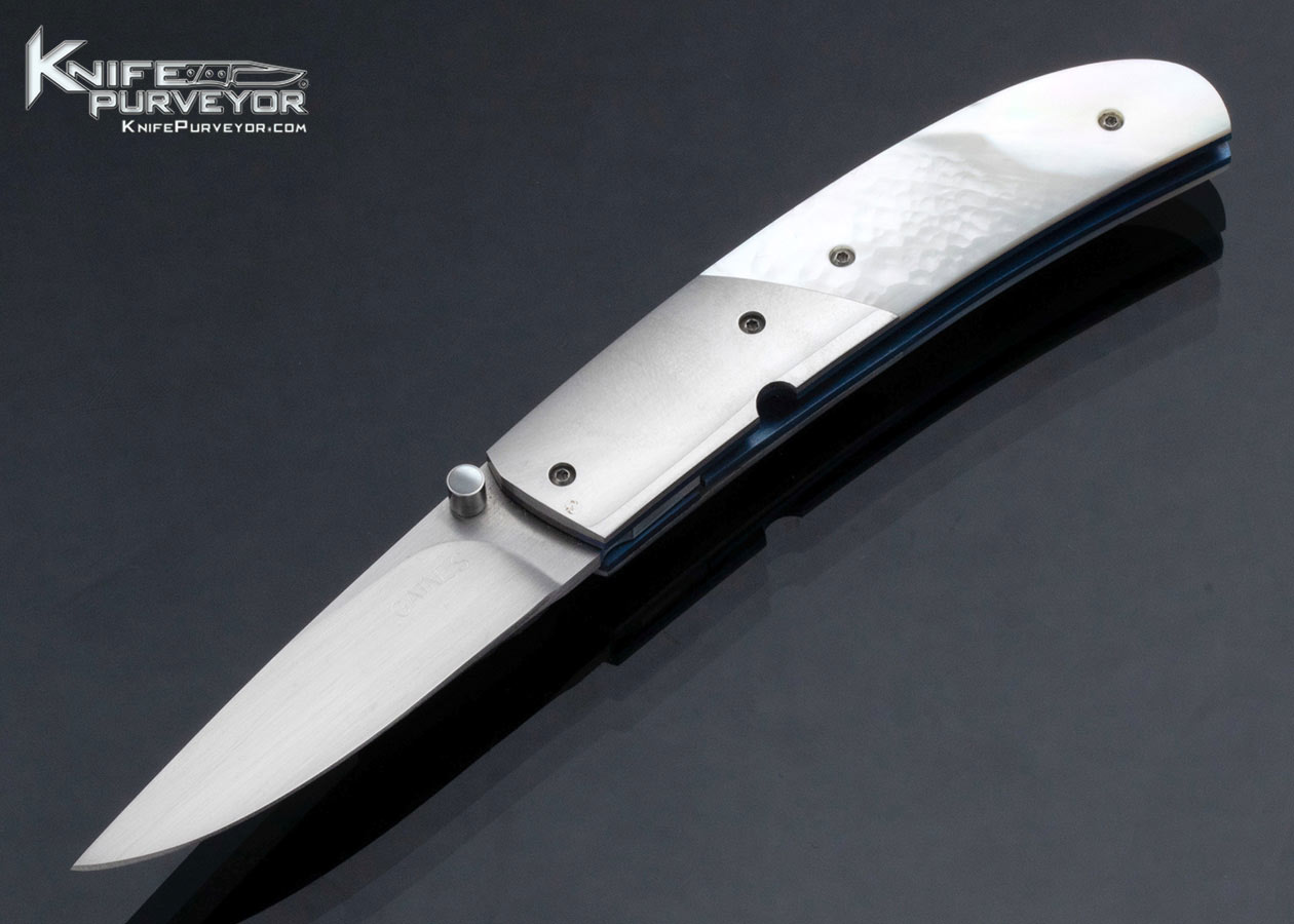 Buddy Gaines Custom Knife Mother of Pearl Linerlock 17143
