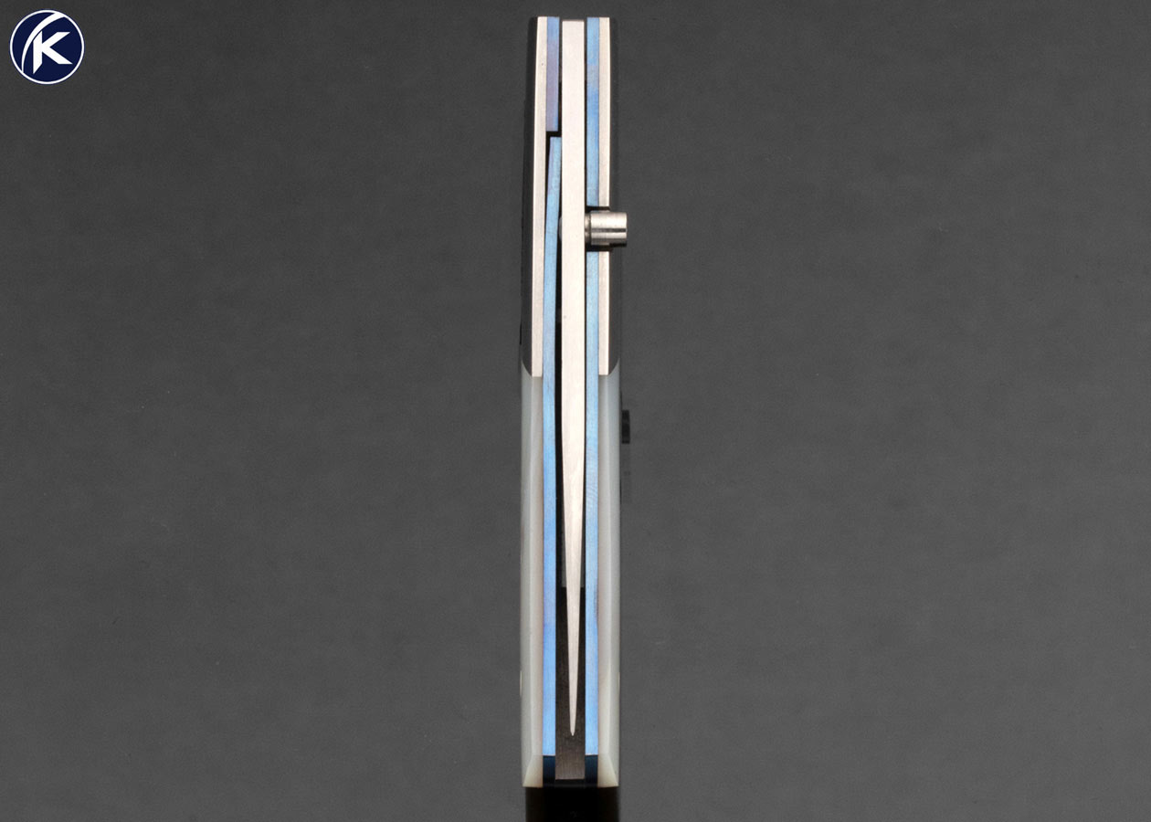 Buddy Gaines Custom Knife Mother of Pearl Linerlock 17143