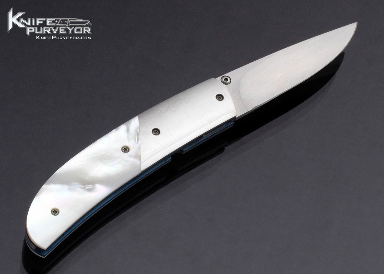 Buddy Gaines Custom Knife Mother of Pearl Linerlock - Image 3
