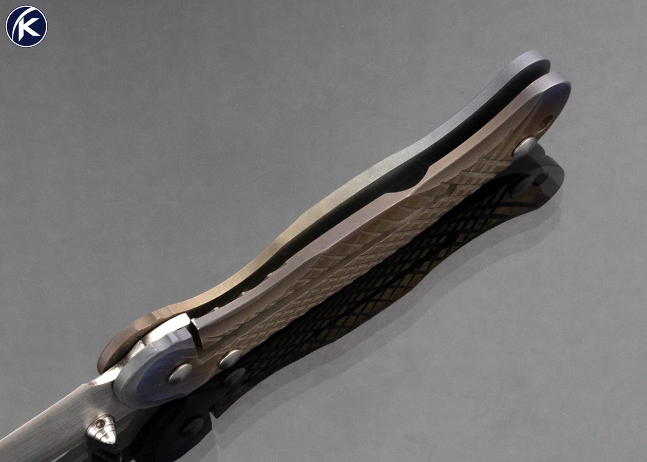 Darrel Ralph Custom Knife Machined Carved Titanium Apogee Framelock - Image 5
