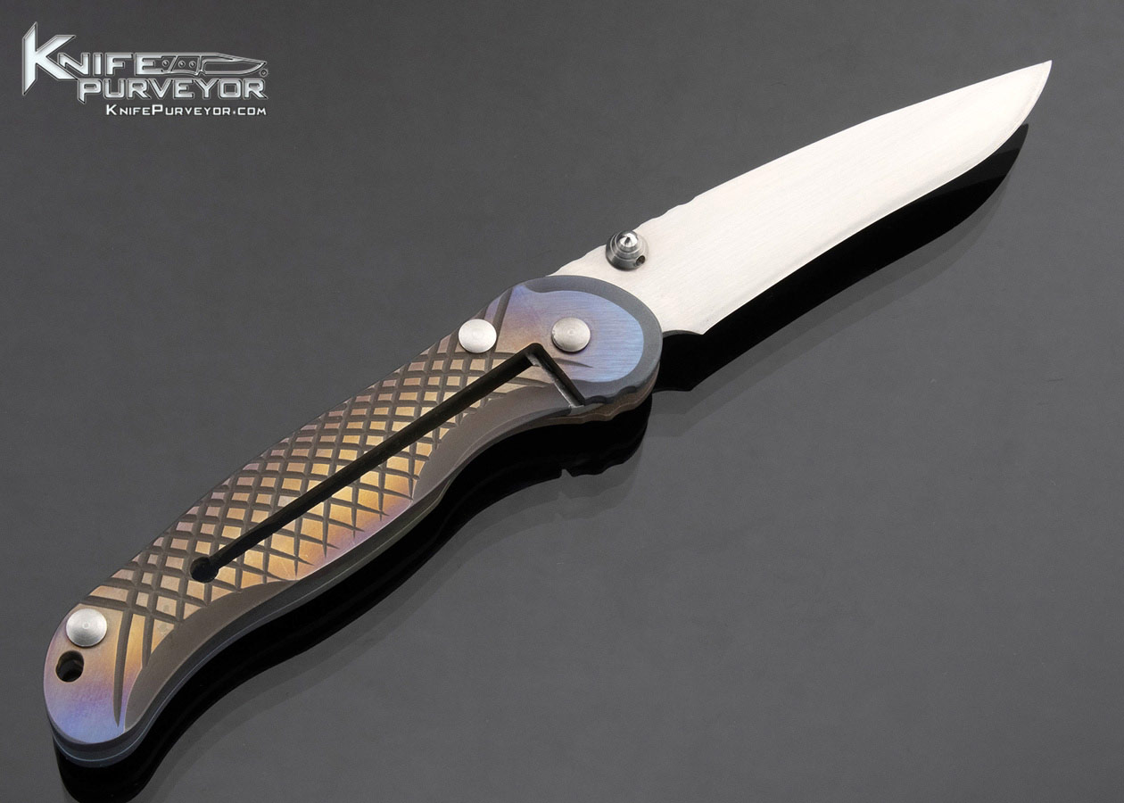 Darrel Ralph Custom Knife Machined Carved Titanium Apogee Framelock - Image 3