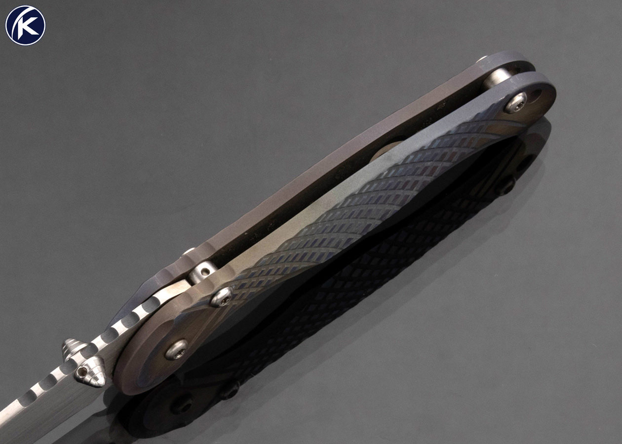 Darrel Ralph Custom Knife Machined Carved Titanium Apogee Framelock - Image 4