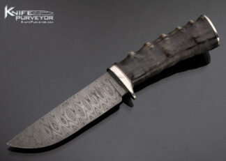 Ken Mcfall Custom Knife Damascus Kudu Hunter 17209