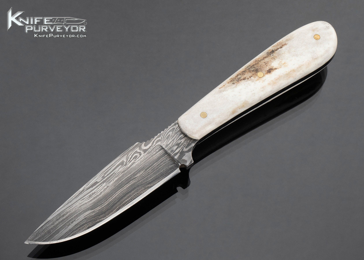 Ruana-Custom-Knife-62-Damascus-Elk-Antler-Hunter-17064
