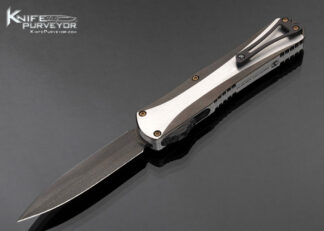 Heretic Knives Custom Knife Manticore X - HG VF Damascus Two-Tone DLC Hefted SS 17366