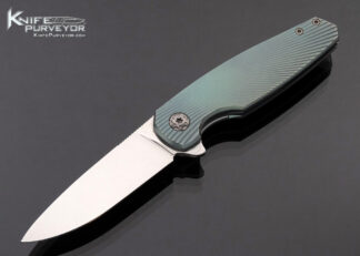 Holt Bladeworks Custom Knife Anodized Titanium Milled Linerlock Flipper 17418
