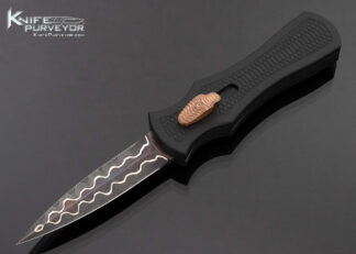 Paul Panak (Burn Knives) Custom Knife Black Mamba Palm Viper Double Action OTF Automatic 17359