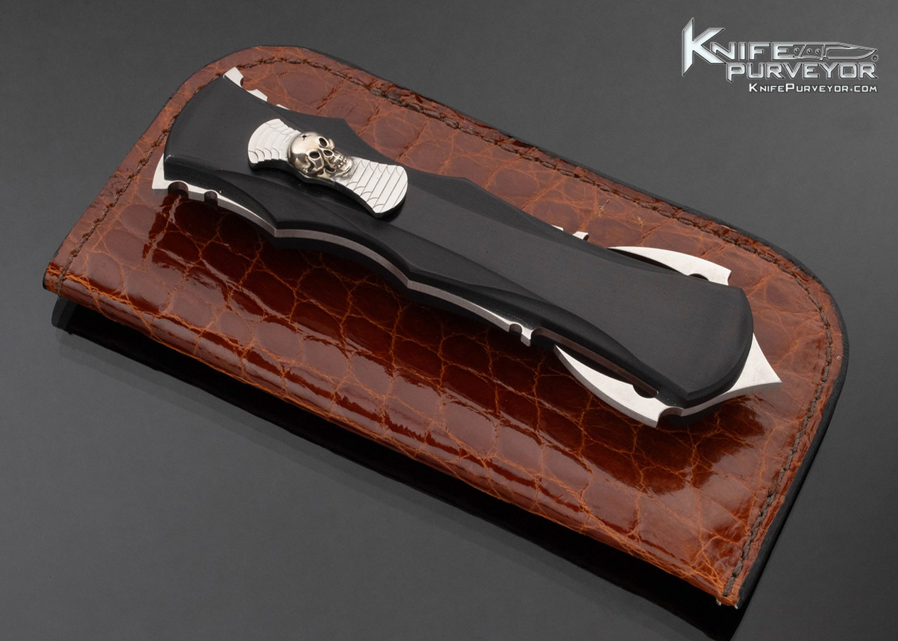 Paul Panak (Burn Knives) Custom Knife Razor Scythe Double Action OTF Automatic - Image 2