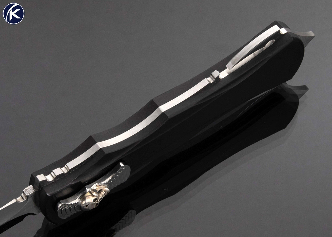 Paul Panak (Burn Knives) Custom Knife Razor Scythe Double Action OTF Automatic - Image 4