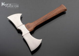 Stephan Custom Knife Double Headed Axe Wood Handle 17390