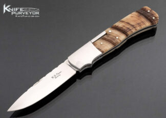 W.D. Pease Custom Knife Ram's Horn Side Lock 17458