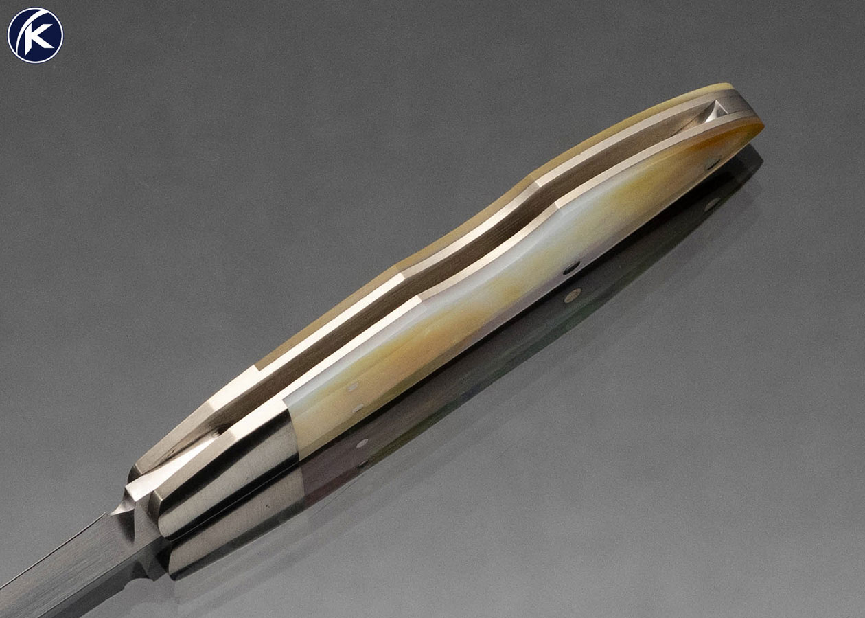 Corbet Sigman Custom Knife Mother Of Pearl Slipjoint Folder