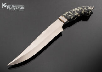 Doug Casteel Custom Knife Chinese Writing Stone Persian Dagger with Fluted Pommel 17740