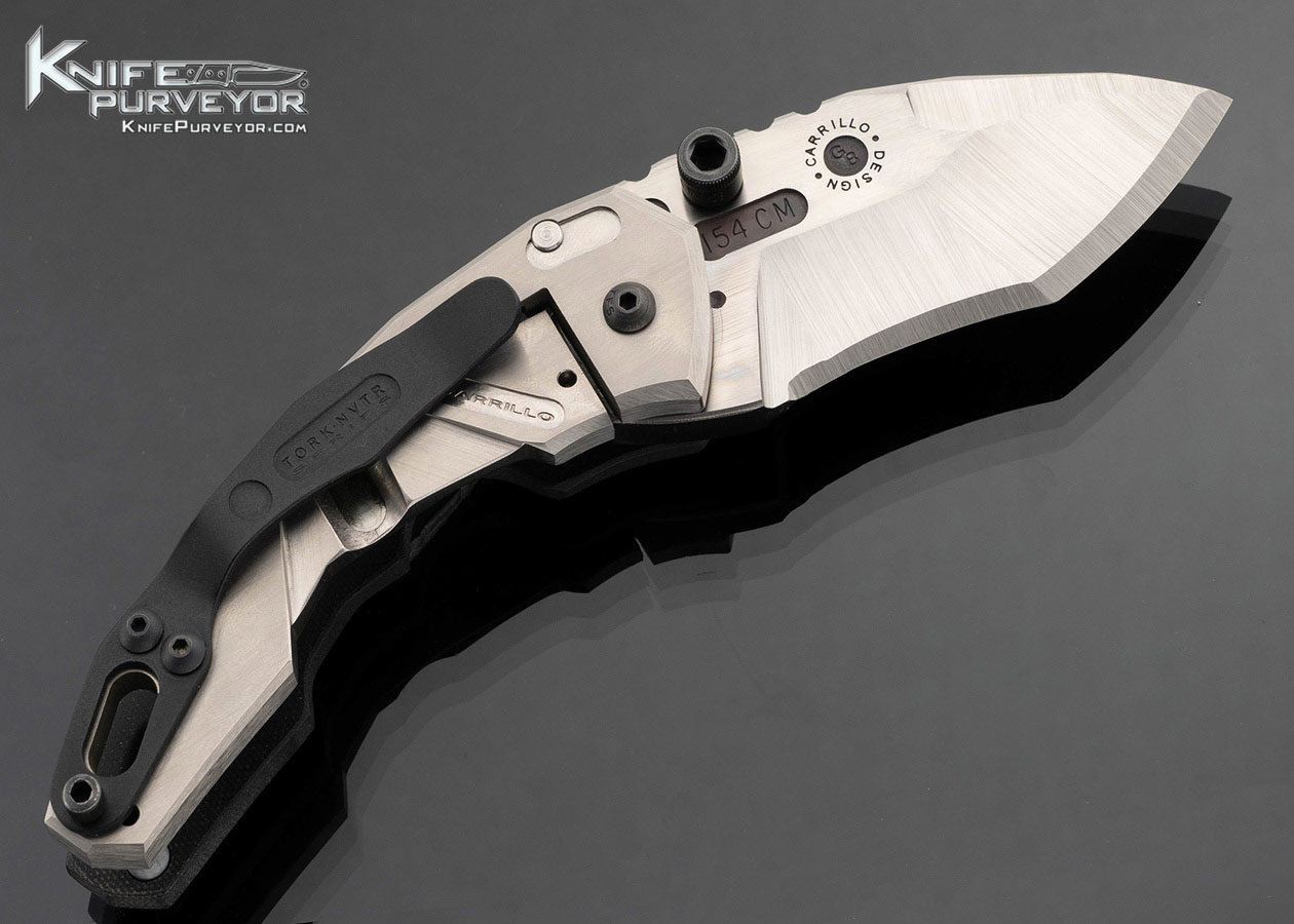 Dwaine-Carrillo-Custom-Knife-“SKOR-PIN”-Black-G10-and-Titanium-Scales-with-Pelican-Case-17504