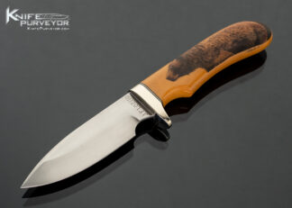 J.-F.-Lozito-Custom-Knife-Small-Hunter-Ivory-Micarta-Scrimshawed-by-Gary-Williams-