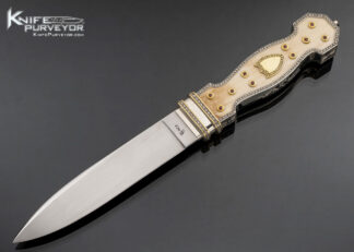 Jim Ence Custom Knife California Bowie Engraved By Julie Warenski 17759