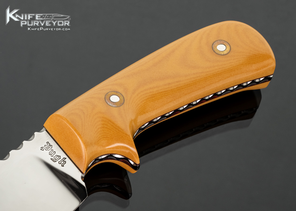 Jim Pugh Custom Knife Westinghouse Micarta Fixed Blade - Image 2