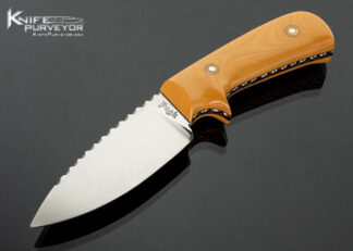Jim Pugh Custom Knife Westinghouse Micarta Fixed Blade 17724
