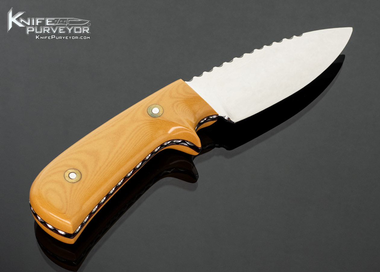 Jim Pugh Custom Knife Westinghouse Micarta Fixed Blade - Image 3