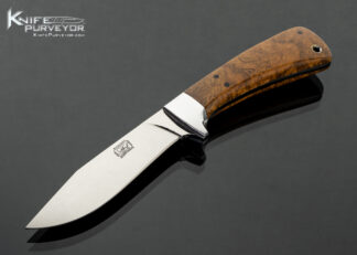 Nicholas Forosisky Custom Knife Oak Burl Hunter 17741