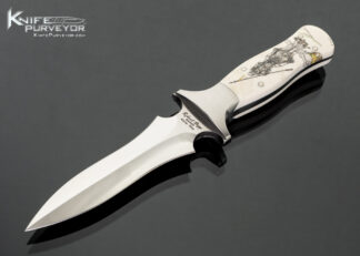 Robert-Papp-Custom-Knife-Mammoth-Scrimshawed-by-Linda-Karst-