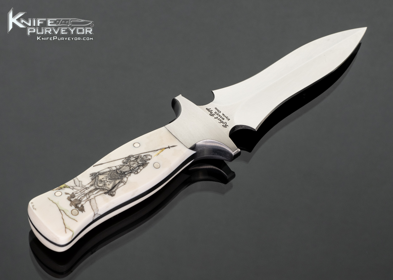 Robert-Papp-Custom-Knife-Mammoth-Scrimshawed-by-Linda-Karst-