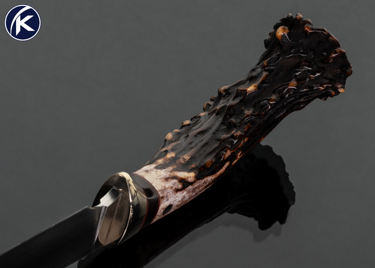 Ron-Frazier-Custom-Knife-Crown-Stag-Hunter-