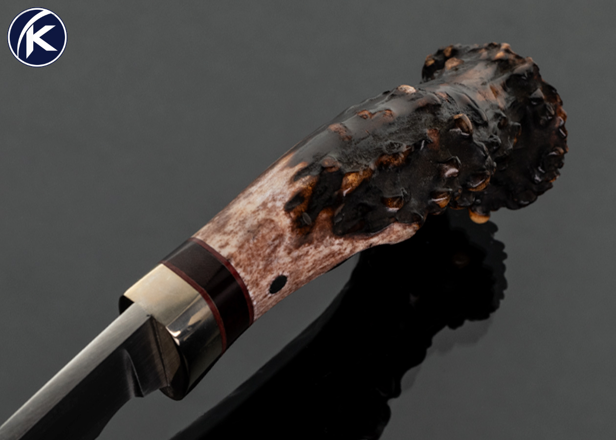Ron-Frazier-Custom-Knife-Crown-Stag-Hunter-