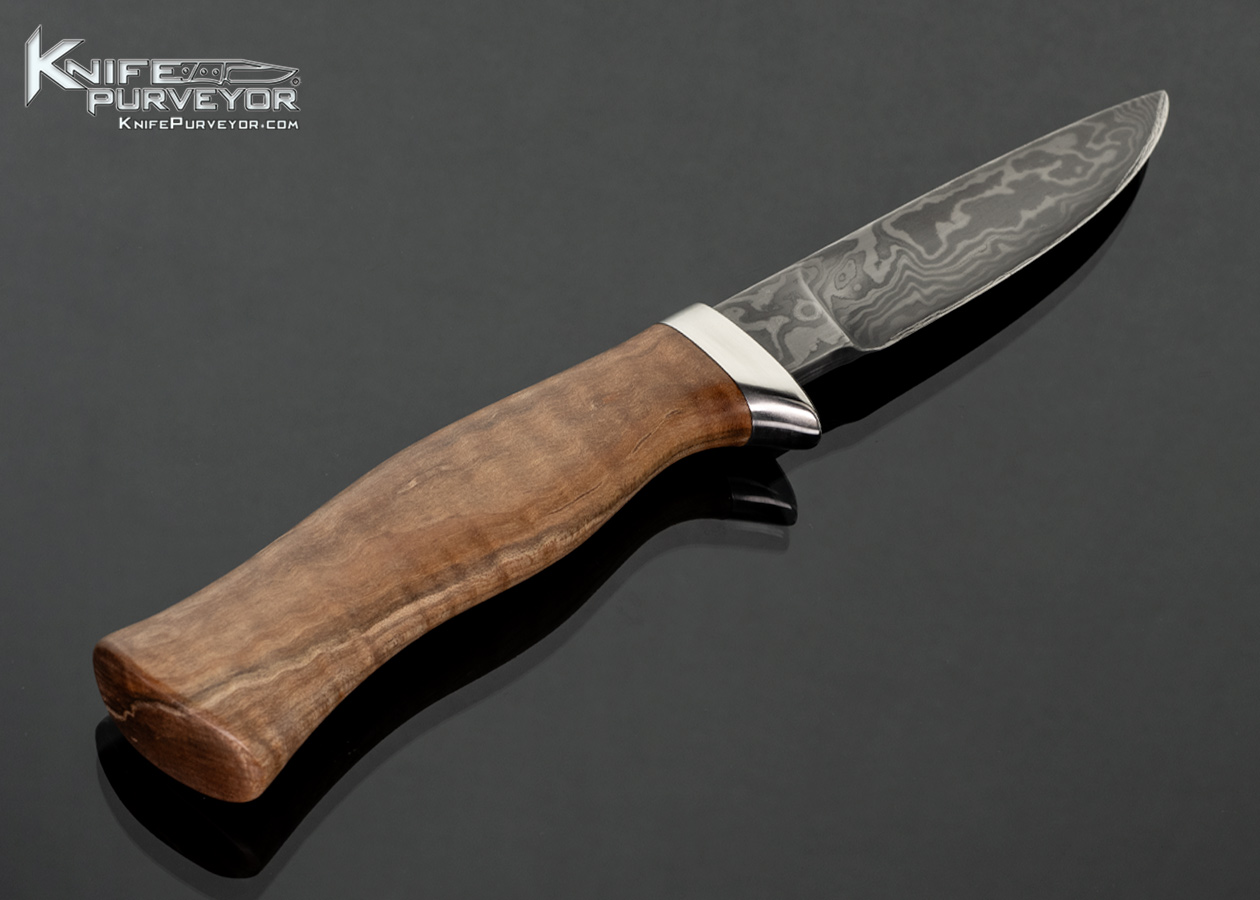 Scott-Goguen-Custom-Knife-Damascus-and-Maple-Burl-Wood-Fixed-Blade-