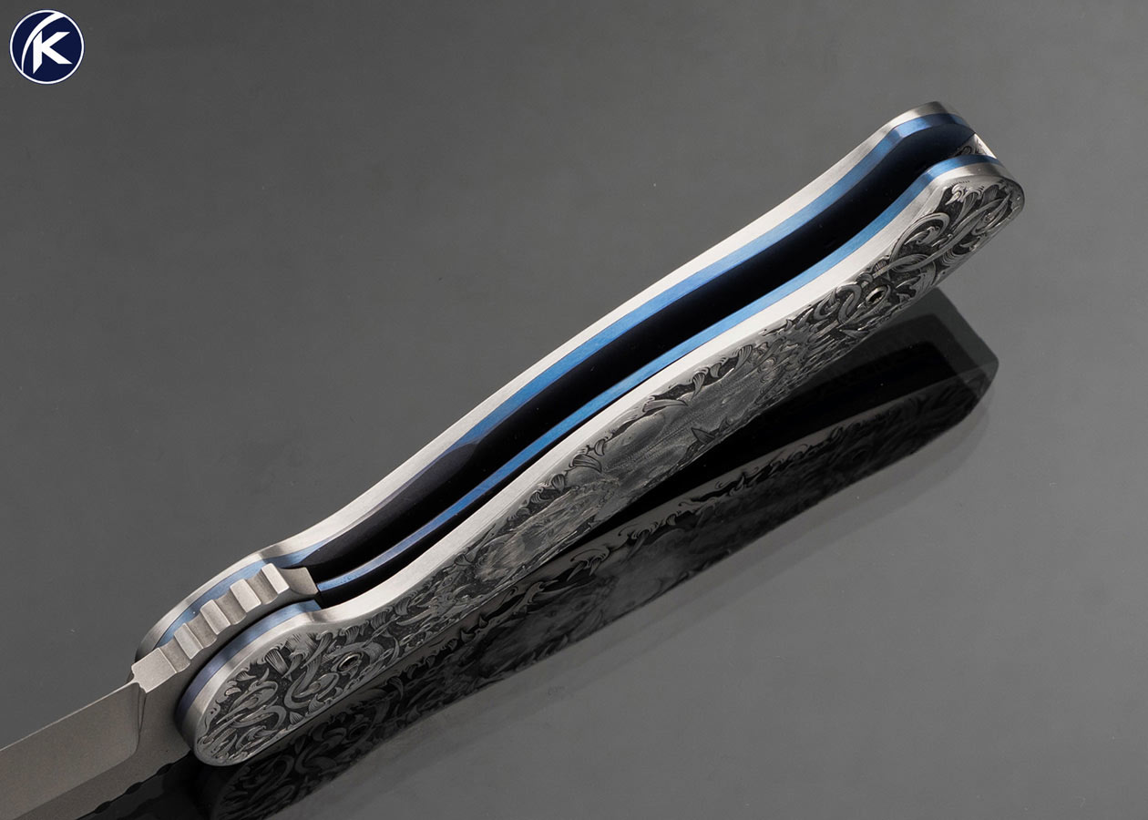 Tom Ferry Custom Knife Sole Authorship Engraved DST Linerlock Fipper - Image 6
