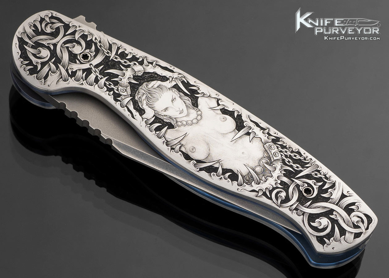 Tom Ferry Custom Knife Sole Authorship Engraved DST Linerlock Fipper - Image 2