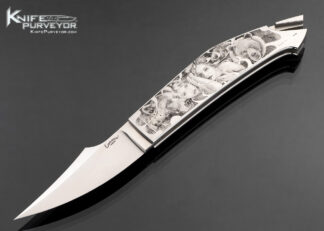Emmanuel Esposito Custom Knife Manrico Torcoli Engraved Tail Lock