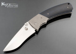 Larry Davidson Custom Knife Fluted Titanium and G10 Scales #1 KA1 Linerlock
