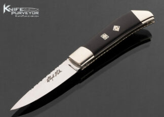 Lloyd Hale Custom Knife Wood Scales with 7/11 Mammoth Dice Gambler Lockback Folder 17792