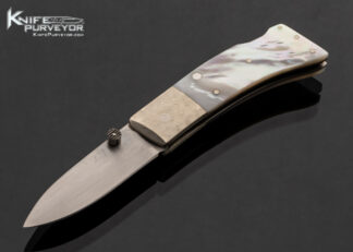 Bill King Custom Knife Gentleman's Folder Mother Of Pearl Lockback 17551