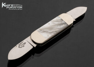 Don Corwin Custom Knife "Baby Toenail" Mother of Pearl 2 Bladed Slip Joint 17535