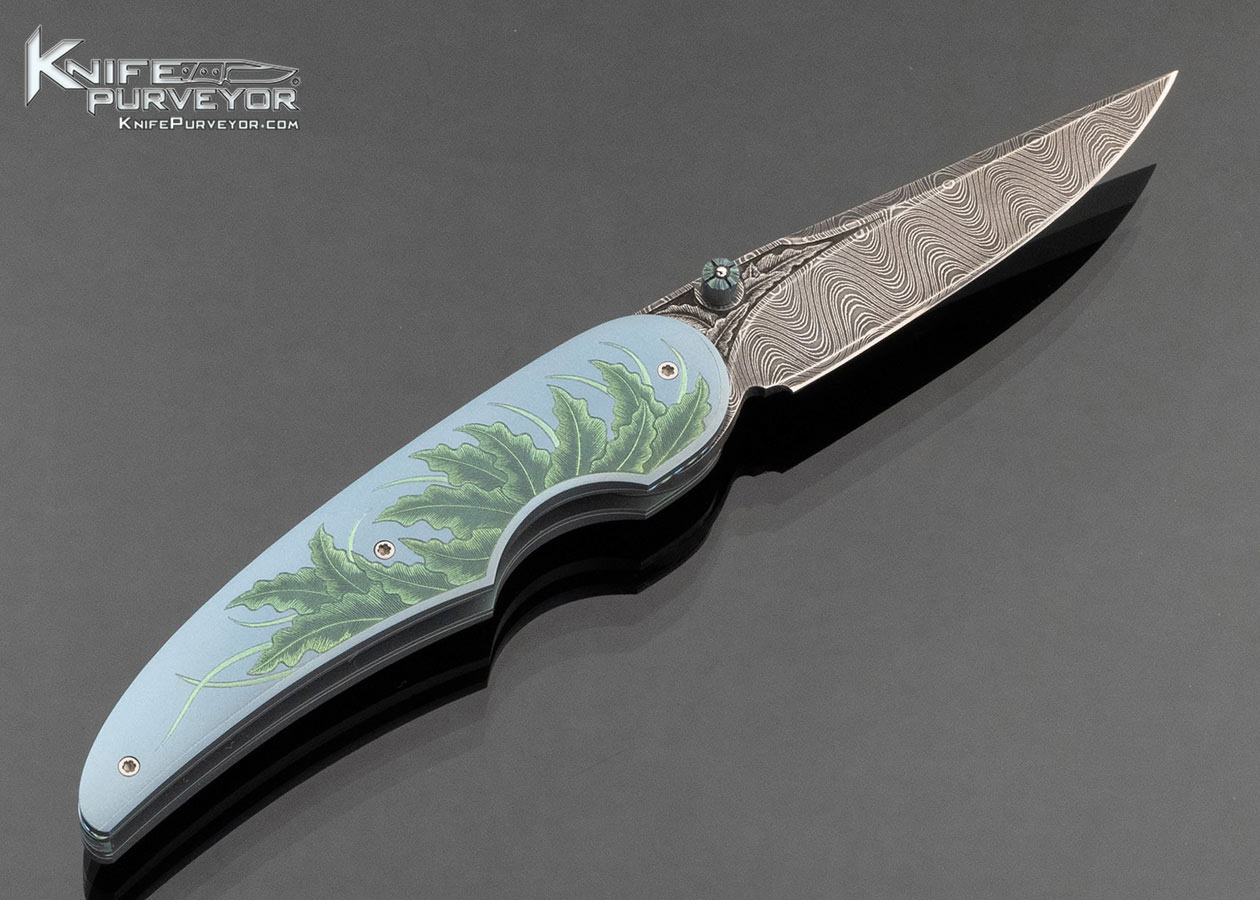 Gary-Blanchard-Custom-Knife-Sole-Authorship-Engraved-Bald-Eagle-Covert-Escutcheon-Button-Lock-Folder-with-Devin-Thomas-Damascus-Blade-17954