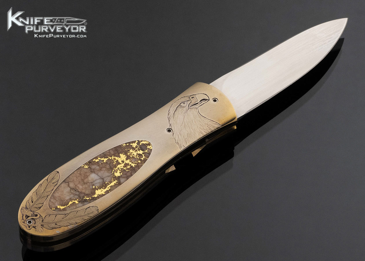 Jim-Sornberger-Custom-Knife-Sole-Authorship-Engraved-Gold-Quartz-Interframe-Linerlock-18016