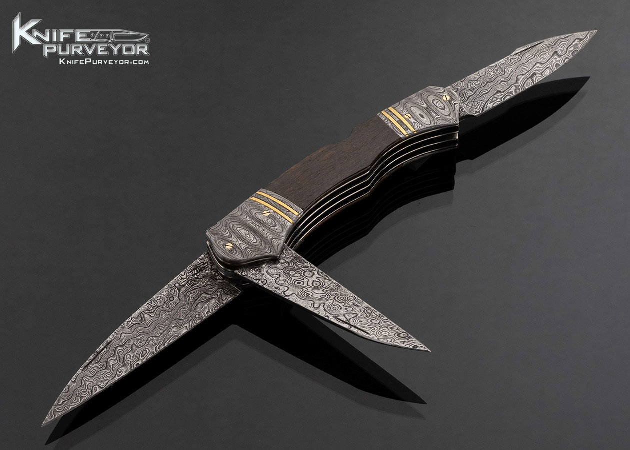 Salvatore-Puddu-Custom-Knife-Damascus-and-Mammoth-3-Blade-Lockback-17959