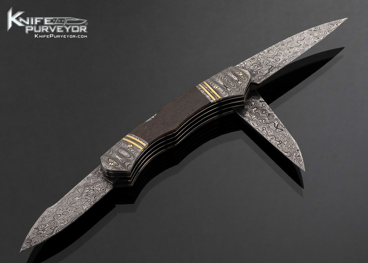 Salvatore-Puddu-Custom-Knife-Damascus-and-Mammoth-3-Blade-Lockback-17959