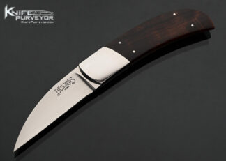 Ben Voss Custom Knife Model #20 Ironwood #1 Fixed Blade 17658