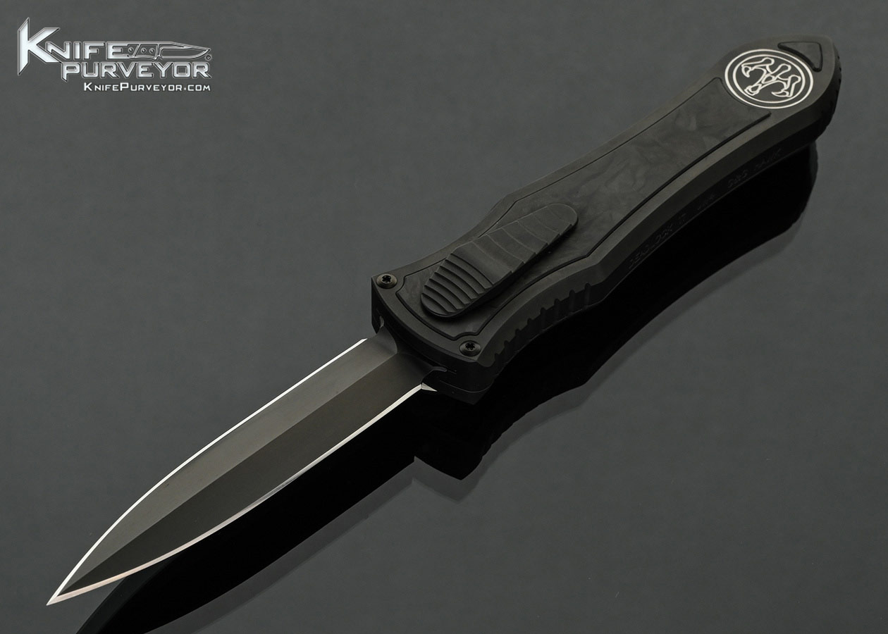 Hawk Knives Custom Knife Deadlock Model C Titanium - DLC Carbon Fiber JW4 Magnacut - Limited Edition John Wick Box Set #184 of 500 18149