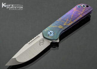 Liong-Mah-Design-Custom-Knife-Lanny-One-Textured-and-Anodized-Titanium-Framelock-Flipper-