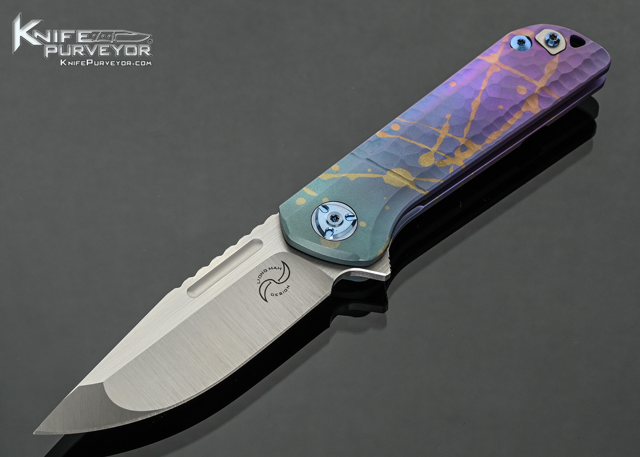 Liong-Mah-Design-Custom-Knife-Lanny-One-Textured-and-Anodized-Titanium-Framelock-Flipper-