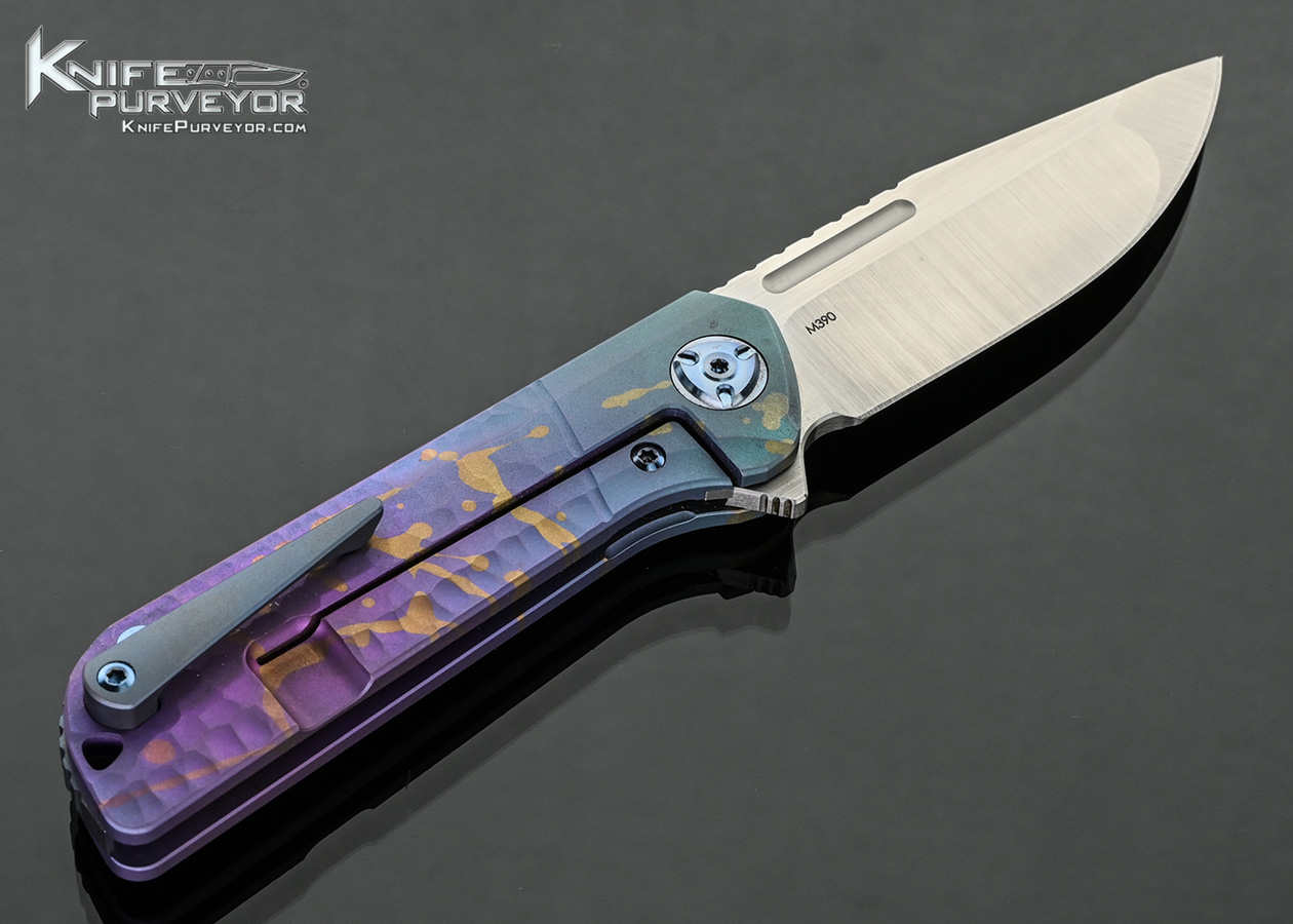 Liong-Mah-Design-Custom-Knife-Lanny-One-Textured-and-Anodized-Titanium-Framelock-Flipper-