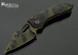 Microtech-Custom-Knife-169-1-OCS-Stitch-SE-Signature-Series-Olive-Green-Camo-Auto-Button-Lock-#099-