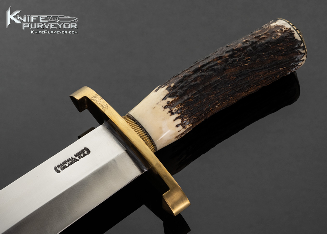 Randall Knives Custom Knife Model 12-13 Randall Thorp Stag with Scalloped Guard and Pommel - Image 2