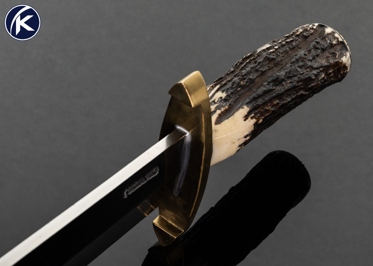 Randall Knives Custom Knife Model 12-13 Randall Thorp Stag with Scalloped Guard and Pommel - Image 4
