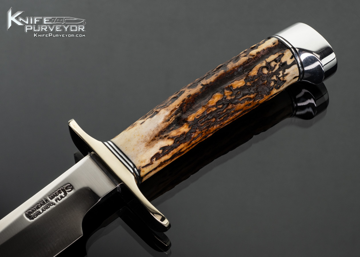 Randall Knives Custom Knife Stag Model 4-7 Big Game Skinner Fighter with Sheath - Image 2
